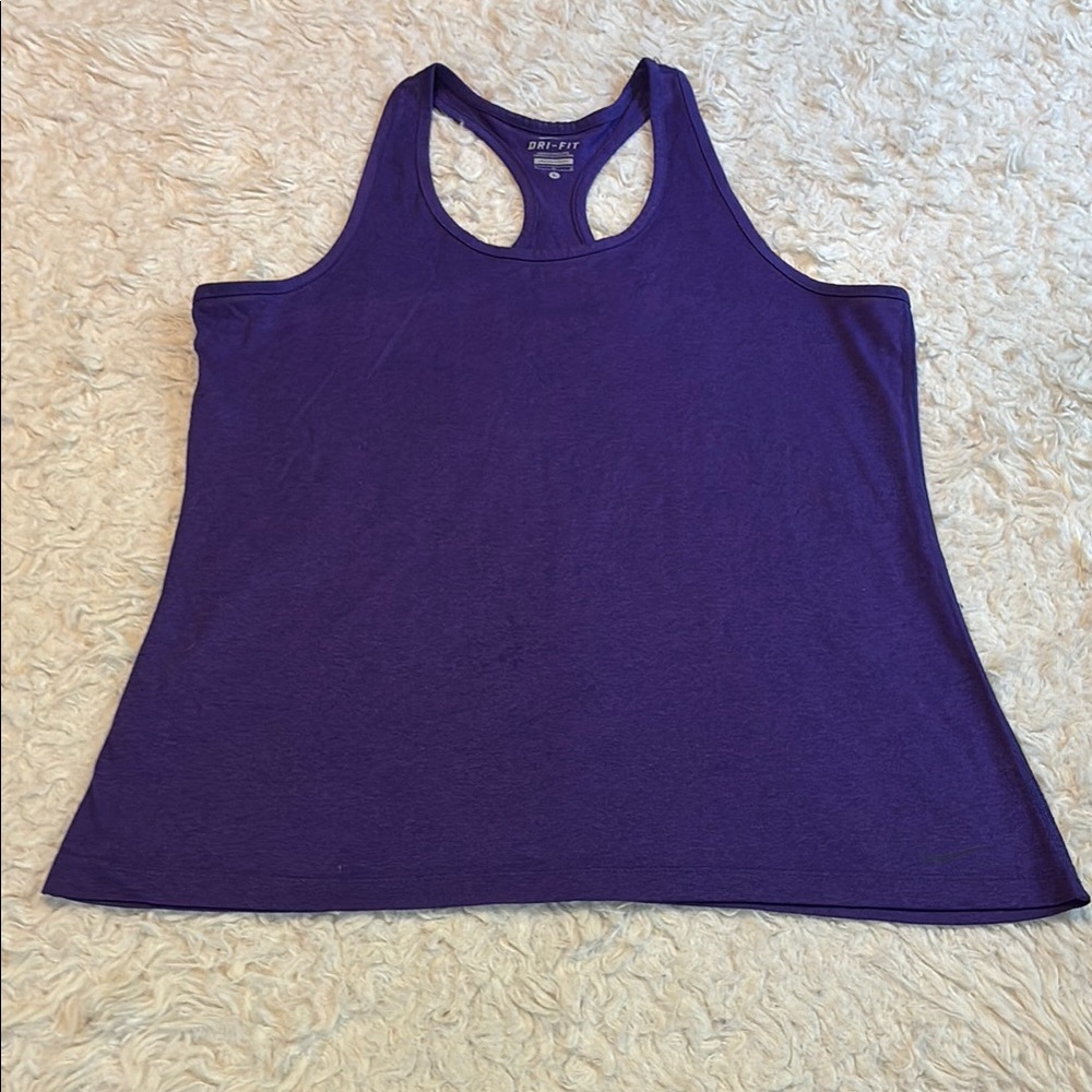 Nike Dri-Fit Large Purple Athletic Tank Top